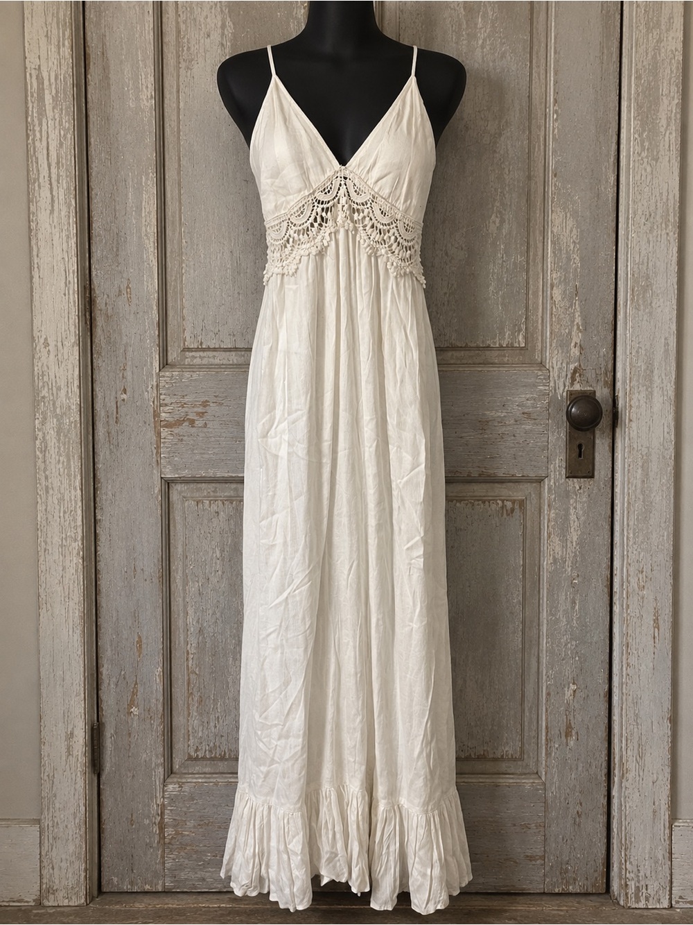 Boho white dress